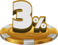 UFA777 - Refund of losses3per